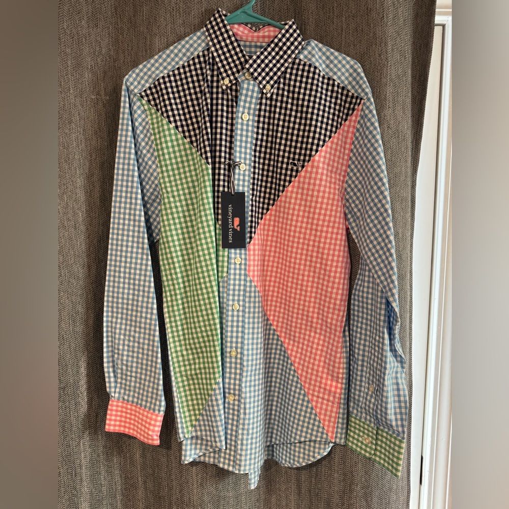 Vineyard Vines Slim Fit Whale Shirt Men's Multi Plaid Buttonup